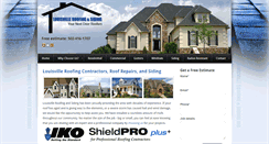 Desktop Screenshot of louisvilleroofingandsiding.com